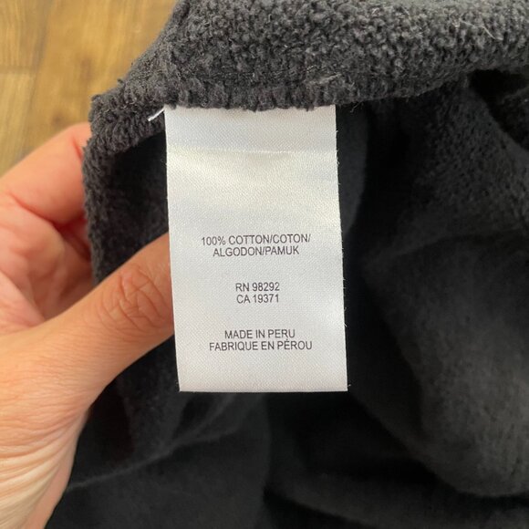 Tibi Calder Sculpted Jogger Sweatpants Black Cotton French Terry XS - Picture 4 of 11